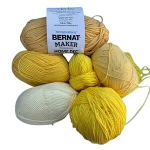 1 Pound Yarn Bundle - Creative Lot - Yellow assorted types #311